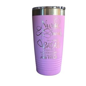 💰BOGO FREE Nurse LPN Water Bottle Cup NWOT Personalized SARAH